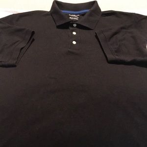 Men’s black polo